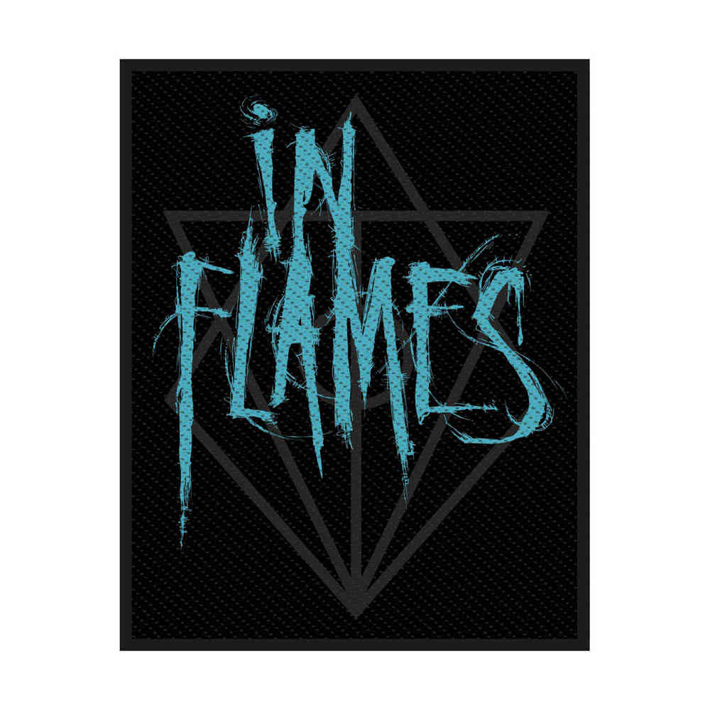 In Flames - Scratched Logo Pièce - Noir